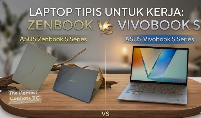 Laptop Tipis untuk Kerja: Zenbook & Vivobook S